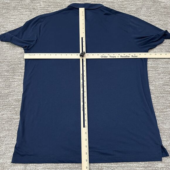 Stio Polo Shirt Mens XL Blue Lightweight Golf Casual Organic Cotton Blend - Picture 7 of 9